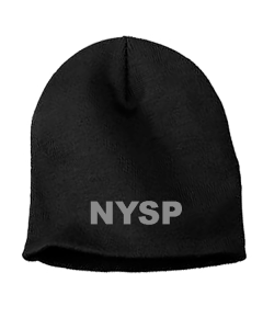 294-BLACK NYSP SKULL CAP