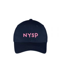 Youth Navy Hat with Pink 
